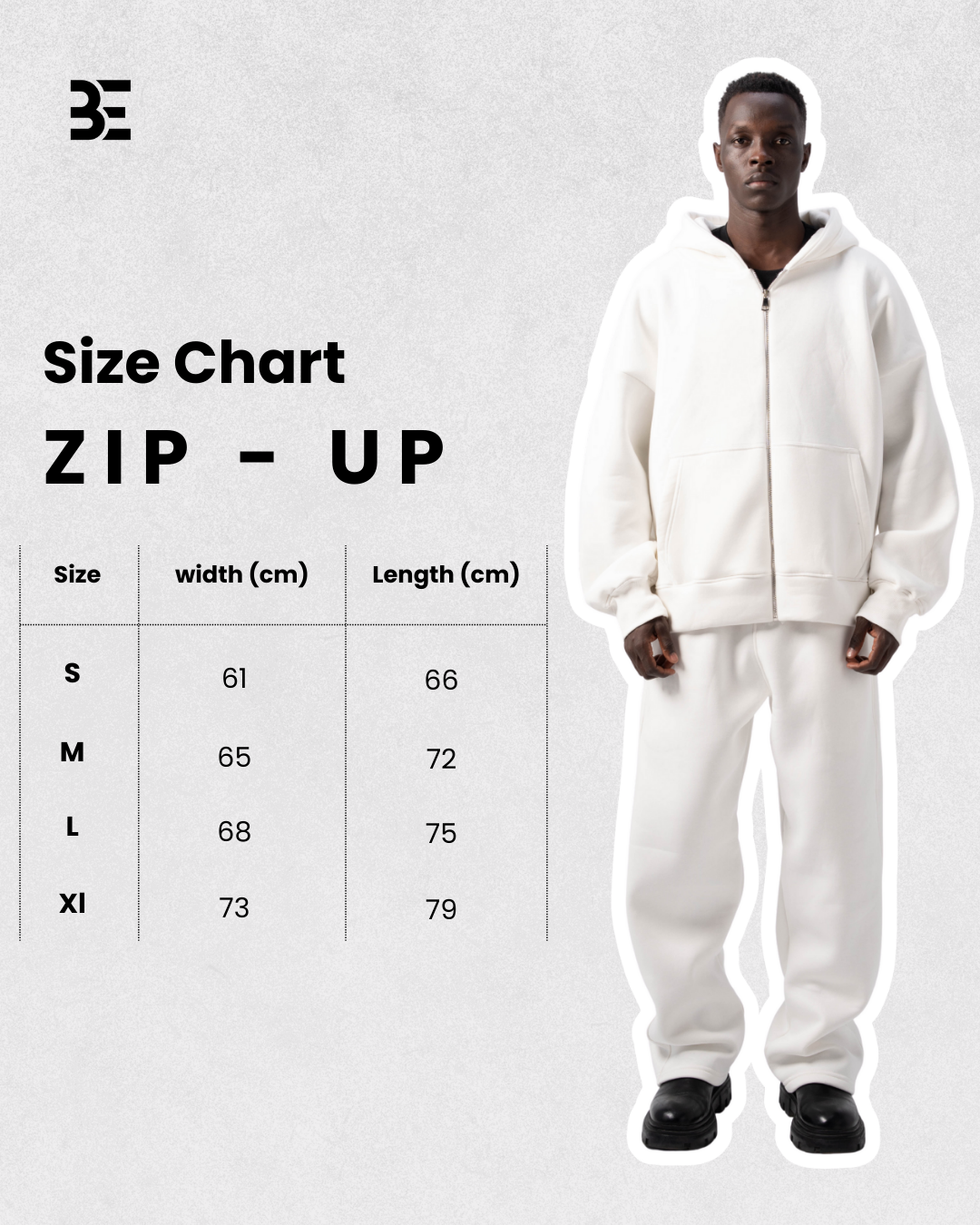 Basic Stone Zip-Up Hoodie