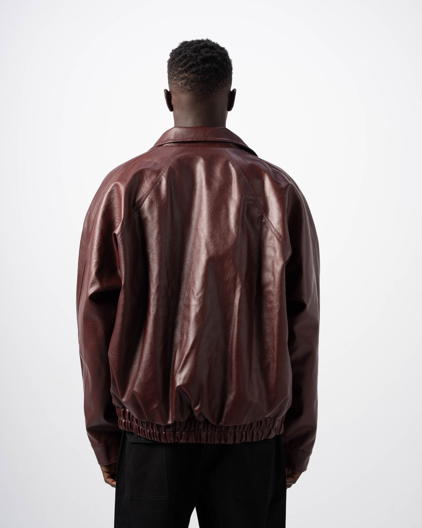 V5 Leather Jacket - Burgundy